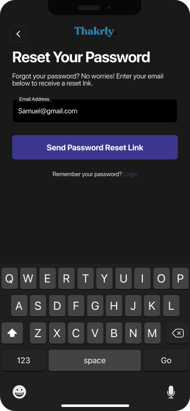 Forgeot password