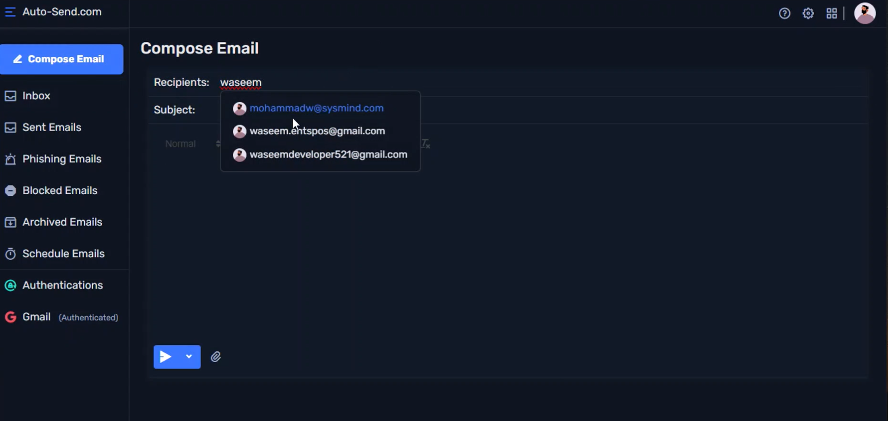 compose email